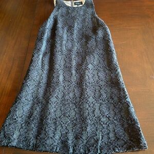 Everly black lace shift mini mod dress size small